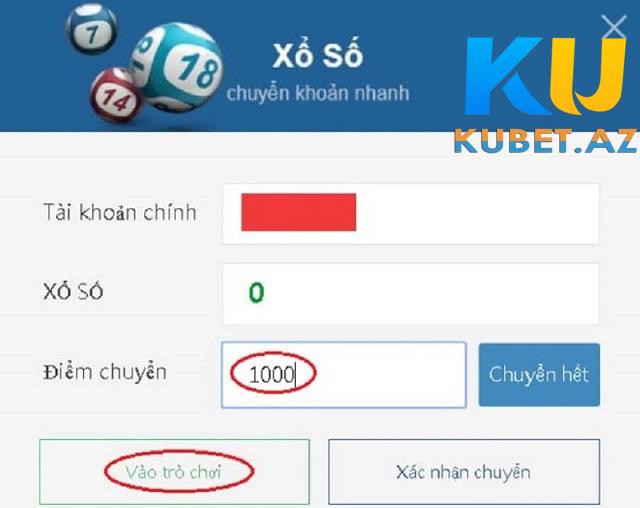 Chuyển tiền vào ví chơi xổ số Chuyển tiền vào ví chơi xổ số