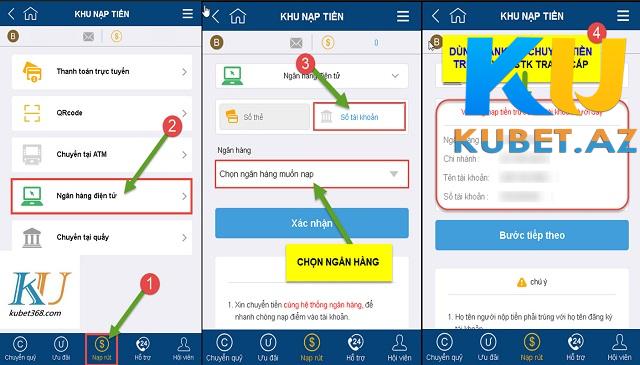 Xác định lên điểm chuyển tiền tại Kubet Xác định lên điểm chuyển tiền tại Kubet